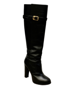 FENDI Stivale Leather Boots in Black 36 7