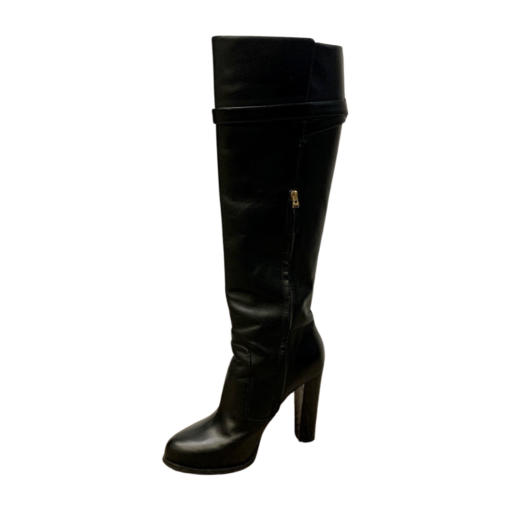 FENDI Stivale Leather Boots in Black 36 3