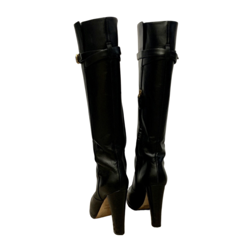 FENDI Stivale Leather Boots in Black 36 6