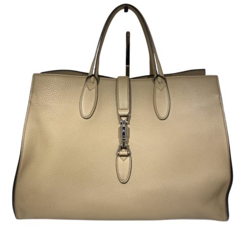 GUCCI Jackie Soft Tote in Latte 2