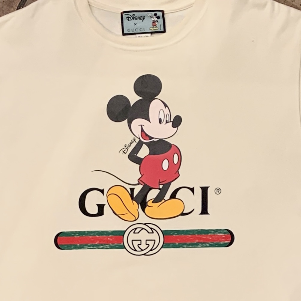 Clozme - Mickey Mouse Gucci Shirt PNG Image
