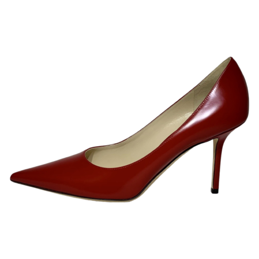 JIMMY CHOO Red Leather Pumps (39) 3