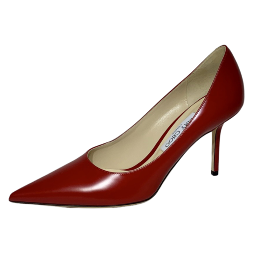 JIMMY CHOO Red Leather Pumps (39) 4