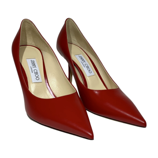 JIMMY CHOO Red Leather Pumps (39) 5