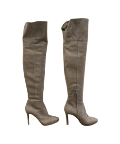 JIMMY CHOO Suede Hayley Boots in Dove (39) 3