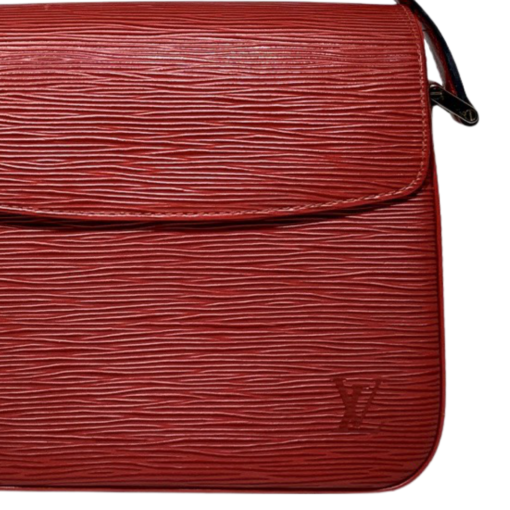 LOUIS VUITTON Epi Buci Shoulder Bag in Red 3