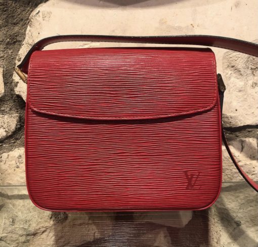 LOUIS VUITTON Epi Buci Shoulder Bag in Red 1