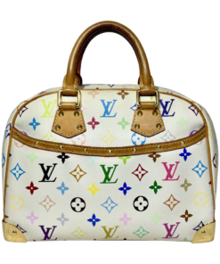 Louis Vuitton White Monogram Multicolore Trouville Multiple colors Leather  Cloth ref.963266 - Joli Closet