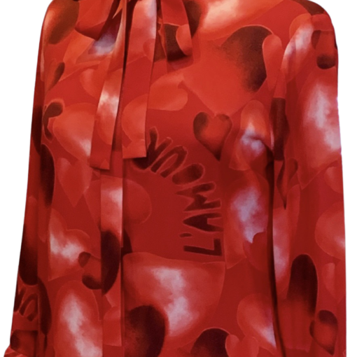 VALENTINO L'Amour Blouse in Red 8 3