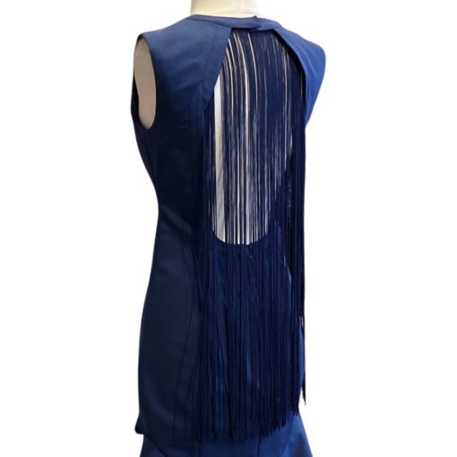 BADGLEY MISCHKA Fringe Dress in Blue (4) 2