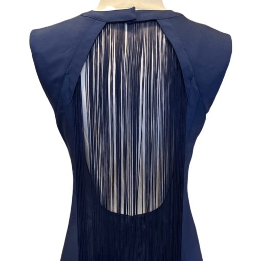BADGLEY MISCHKA Fringe Dress in Blue (4) 4