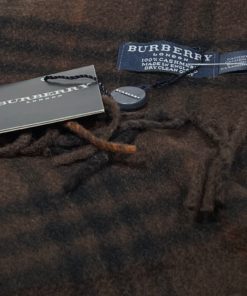 BURBERRY Cashmere Stole Scarf in Brown 4