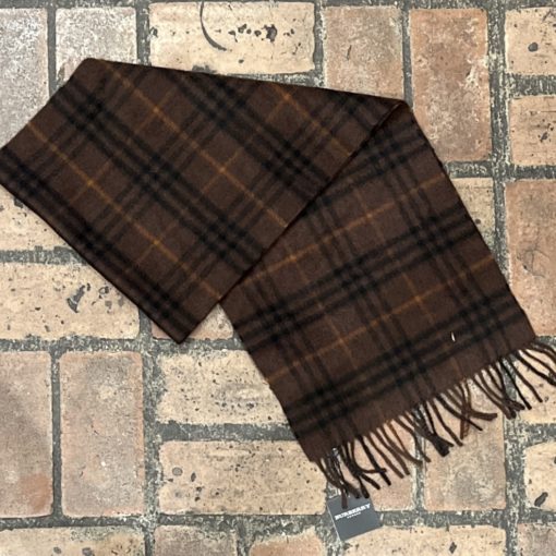 BURBERRY Cashmere Stole Scarf in Brown 3