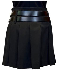 BURBERRY Pleated Skirt in Black (6) 6