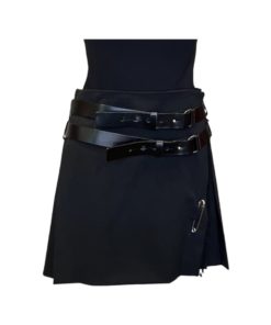 BURBERRY Pleated Skirt in Black (6) 9