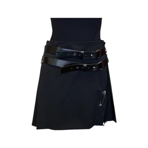BURBERRY Pleated Skirt in Black (6) 5