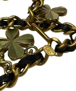 CHANEL Charm Belt Necklace in Black & Gold 9