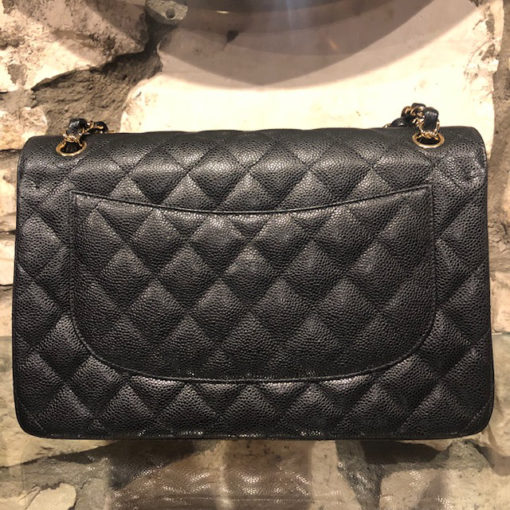 CHANEL Quilted Caviar Jumbo Double Flap Bag 2