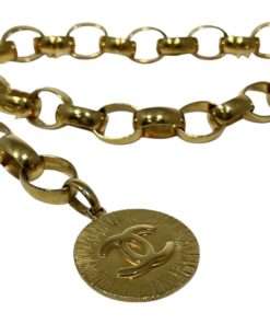 CHANEL Medallion Link Belt Necklace 5
