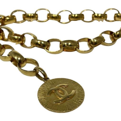 CHANEL Medallion Link Belt Necklace 2