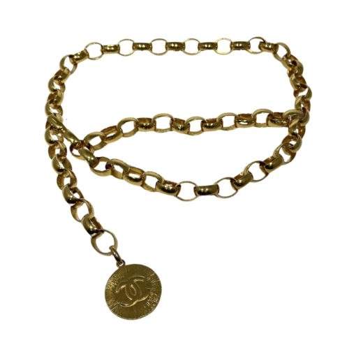 CHANEL Medallion Link Belt Necklace 3