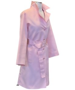 CHANEL Silk Trench Coat in Pink (38) 7