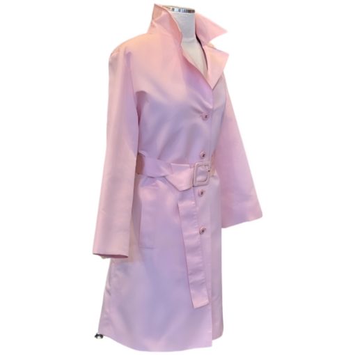 CHANEL Silk Trench Coat in Pink (38) 3
