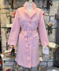 CHANEL Silk Trench Coat in Pink (38) 9