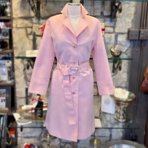 CHANEL Silk Trench Coat in Pink (38) 5