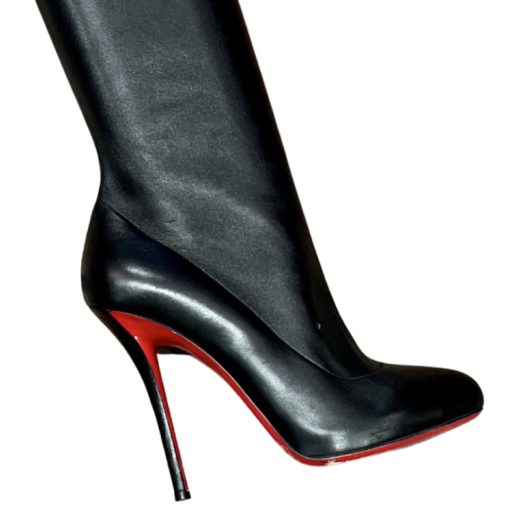 CHRISTIAN LOUBOUTIN Leather Boots in Black (37.5) 2