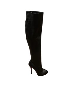 CHRISTIAN LOUBOUTIN Leather Boots in Black (37.5) 7