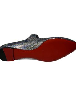 CHRISTIAN LOUBOUTIN Mica Mary Jane Flats in Silver (39) 7