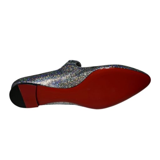 CHRISTIAN LOUBOUTIN Mica Mary Jane Flats in Silver (39) 3