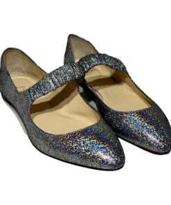 CHRISTIAN LOUBOUTIN Mica Mary Jane Flats in Silver (39) 9