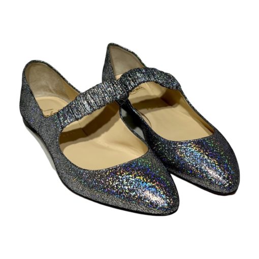 CHRISTIAN LOUBOUTIN Mica Mary Jane Flats in Silver (39) 5