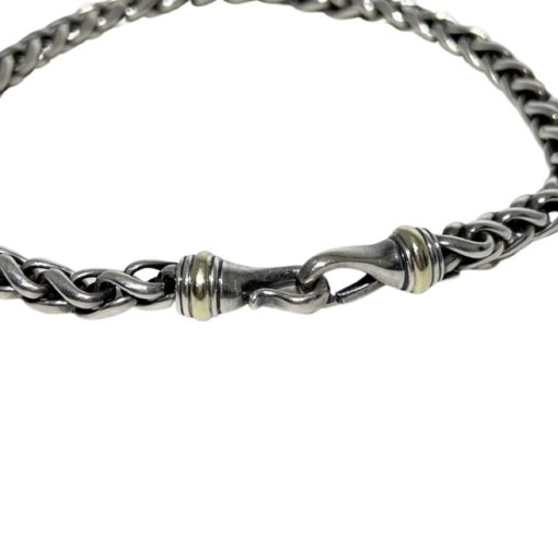 DAVID YURMAN Wheat Chain Necklace in Sterling Silver and 14k Gold (Copy) 2