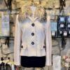DOLCE & GABBANA Fox Collar Jacket in Ivory (44) 12