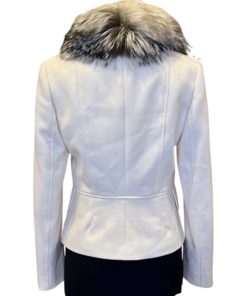 DOLCE & GABBANA Fox Collar Jacket in Ivory (44) 7