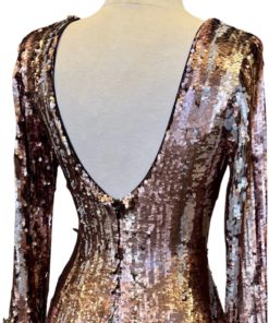 DRESS THE POPULATION Sequin Dress (Small) 6