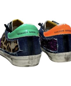 GOLDEN GOOSE Superstar Glitter Denim Sneakers (39) 12