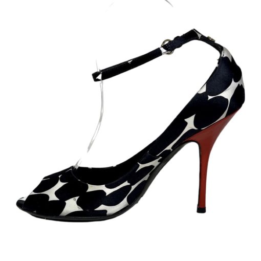 GUCCI Print Sandal in Black and White (7) 2