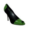 GUCCI Suede Patent Pumps in Green and Black (7) 10