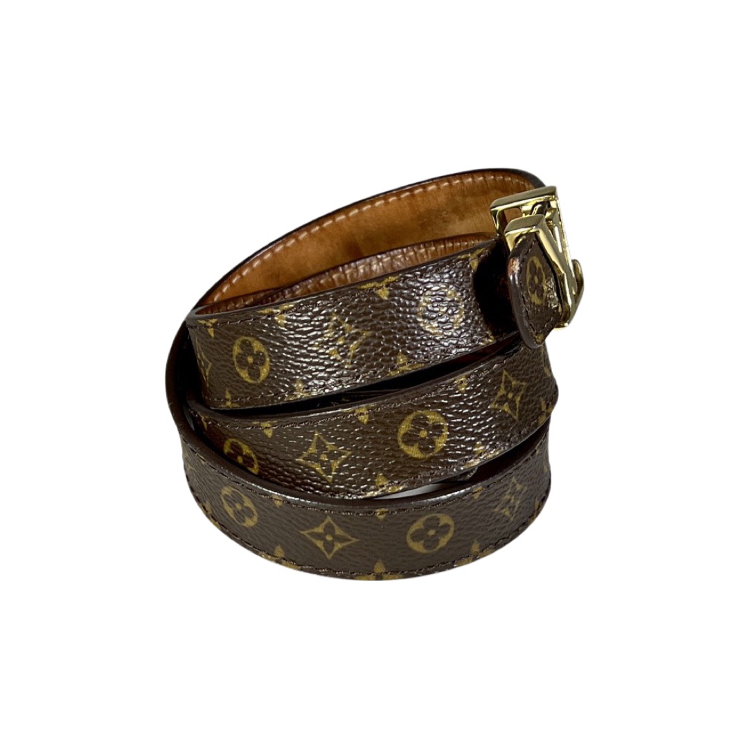 Used Louis Vuitton Monogram Mini 25mm Initiales Belt 75/30 XS 0-2/25-26