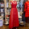MONIQUE LHUILLIER Lace Tulle Gown in Red (10) 12