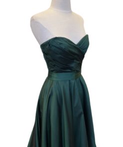 ROMONA KEVEZA Strapless Gown in Emerald (6) 6