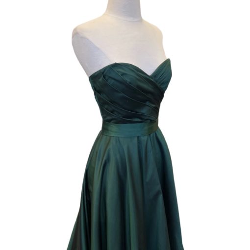 ROMONA KEVEZA Strapless Gown in Emerald (6) 2