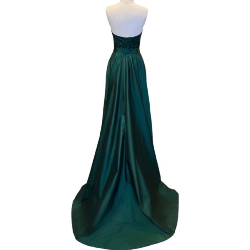 ROMONA KEVEZA Strapless Gown in Emerald (6) 3