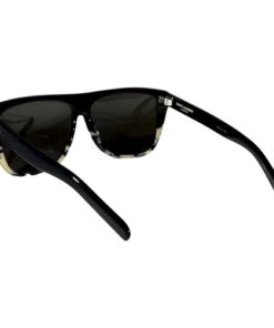 SAINT LAURENT New Wave Sunglasses in Black & Ivory 8