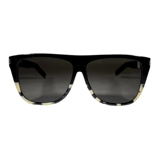 SAINT LAURENT New Wave Sunglasses in Black & Ivory 6