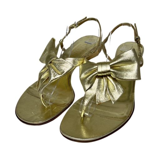 VALENTINO Bow Sandal in Gold (39) 2